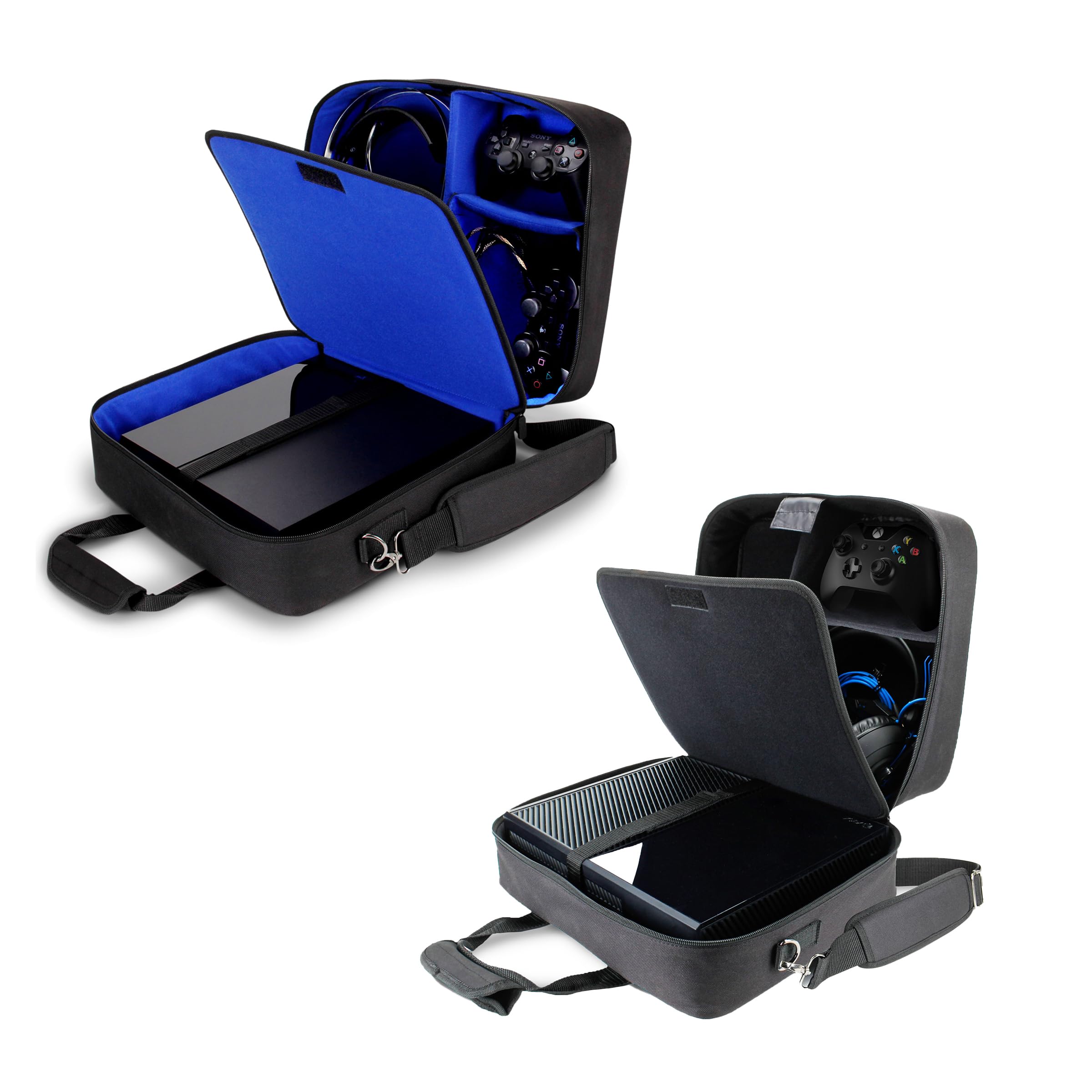 Dovewill PS4/PS4PRO/XBOXに対応　ゲーム　コンソール　バックパック Amazon.com: USA Gear Xbox & PS4 Console Case (Black & Blue